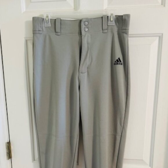 adidas Other - Adidas Climalite Gray Baseball Pants Mens M Elastic Hem Athletic Practice Pants